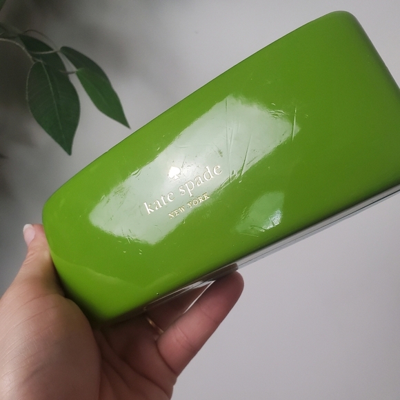 Kate Spade Green and Blue Sunglasses Eyeglass Case - Picture 5 of 8